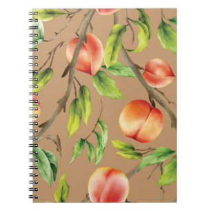 Peaches on the tree notebook