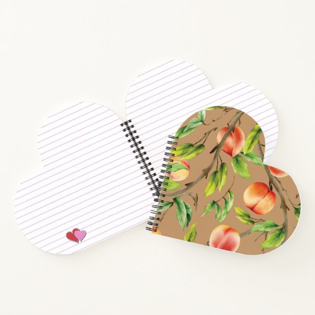 Peaches on the tree notebook (Inside)