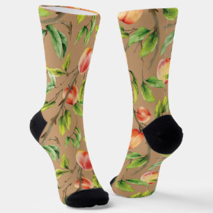Peaches on the tree socks