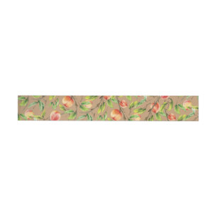 Peaches on the tree wrap around label