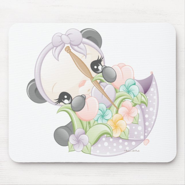 Peaches Panda mousepad (Front)