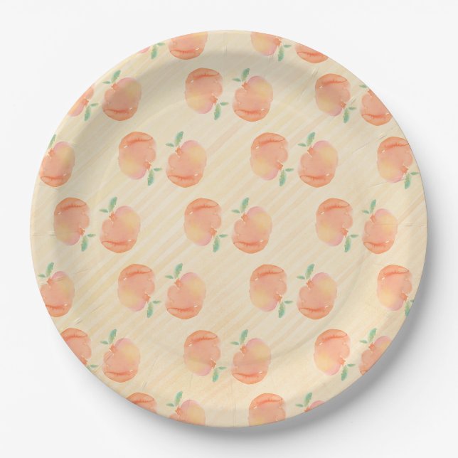 Peaches Paper Plate (Front)