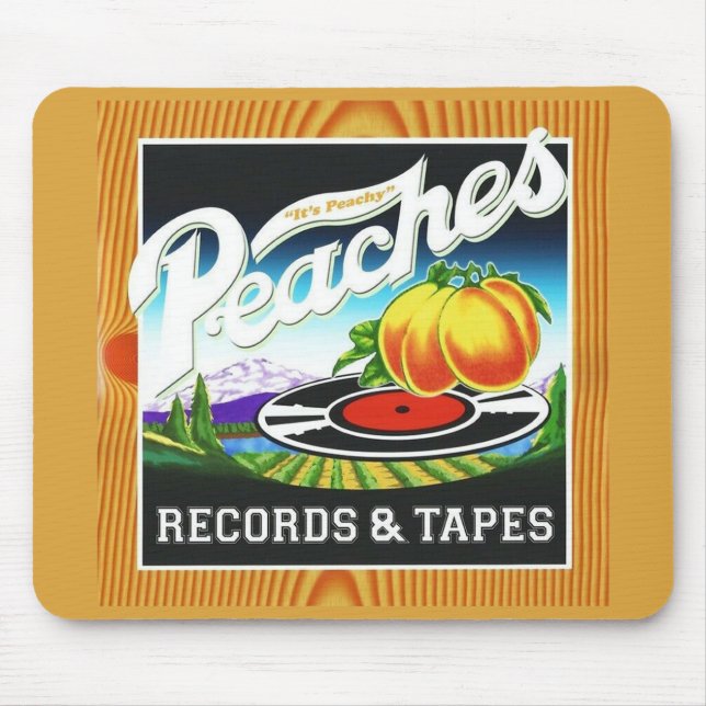 Peaches Records & Tapes Mouse Mat (Front)