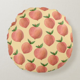Peaches Round Pillow