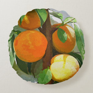 PEACHES ROUND PILLOW