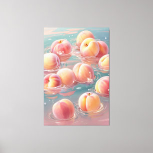 Peaches Stretched Canvas Print