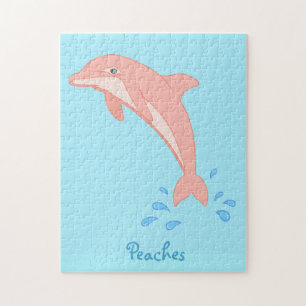 Peaches the Pink Dolphin Jigsaw Puzzle