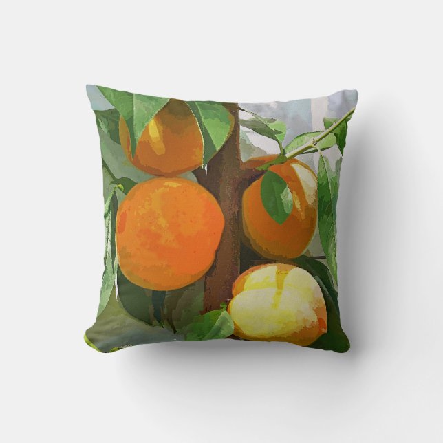 PEACHES THROW PILLOW (Front)