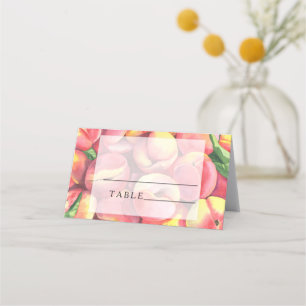 Peaches - wedding place cards