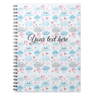 Peachify Dreamy Clouds Notebook