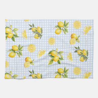 Peachify Lemon Gingham Kitchen Towel