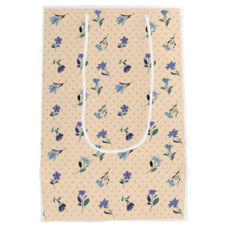 Peachify Pastel Blooms Gift Wrapper Medium Gift Bag