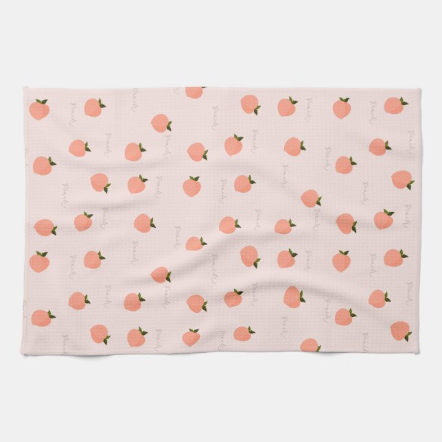 Peachify Peach  Kitchen Towel (Horizontal)