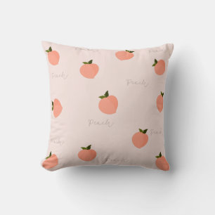 Peachify Peach Throw Pillow