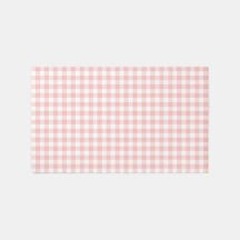 Peacht rose En vichy À damiers tapis