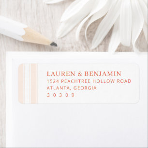 Peachtree Hollow Road Minimalist Soft Peach Typogr