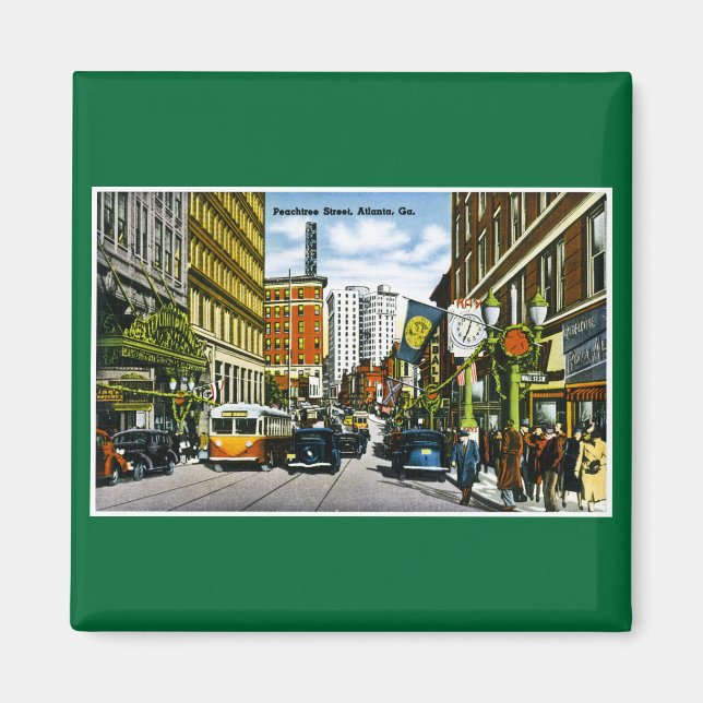 Peachtree Street, Atlanta, GA Magnet (Front)