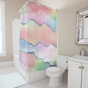 Peachy Agate   Pretty Soft Pastel Watercolor Ombre