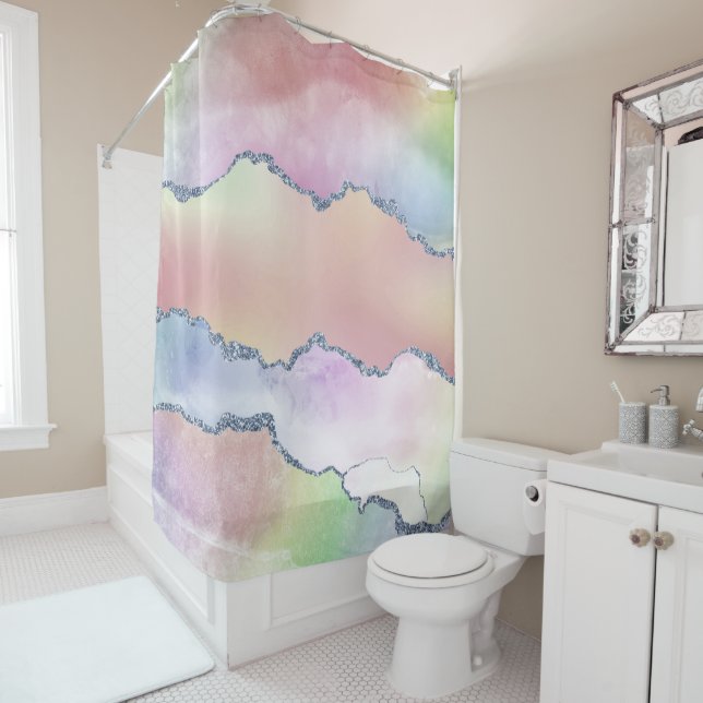 Peachy Agate | Pretty Soft Pastel Watercolor Ombre (In Situ)