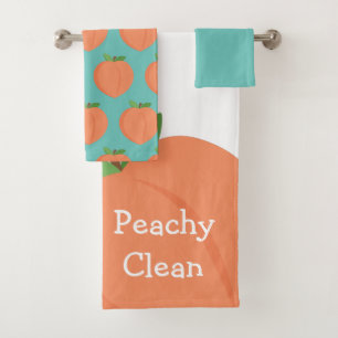 Peachy Clean Decor for Bathroom Bath Towel Set