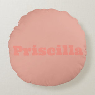 Peachy Comfort Colour Round  Pillow