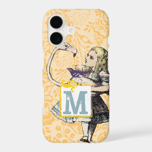 Peachy Coral Monogramme Alice dans le Flamant rose