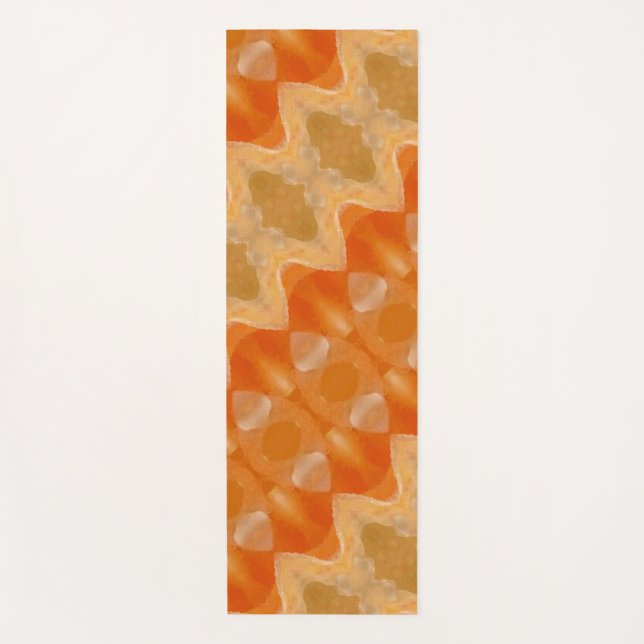 Peachy Ikat  Yoga Mat (Front)