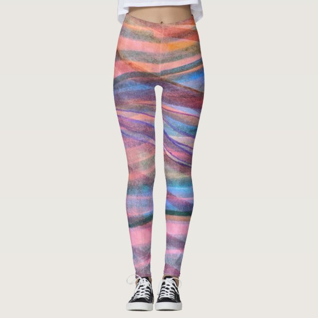 Peachy Keen Colours Leggings (Front)