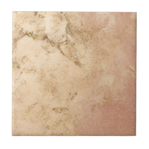 Peachy Marble Elegance Tile