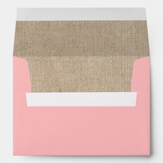 Peachy Petal Elegant Envelope (Back (Bottom))