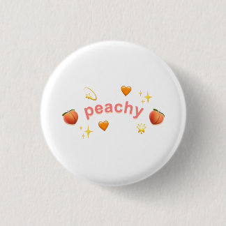 Peachy Pin Badge
