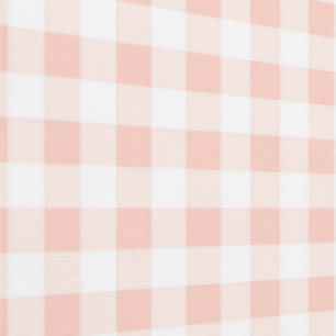 Peachy PInk Gingham Check Peel and Stick Wallpaper