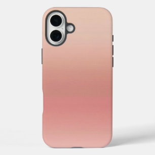 peachy pink gradient iPhone 16 plus case