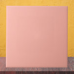 Peachy Pink Solid Colour Tile<br><div class="desc">Peachy Pink Solid Colour</div>