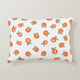 Peachy Print Accent Pillow