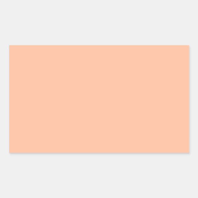 Peachy Skin Tone Solid Trend Colour Background Sticker (Front)