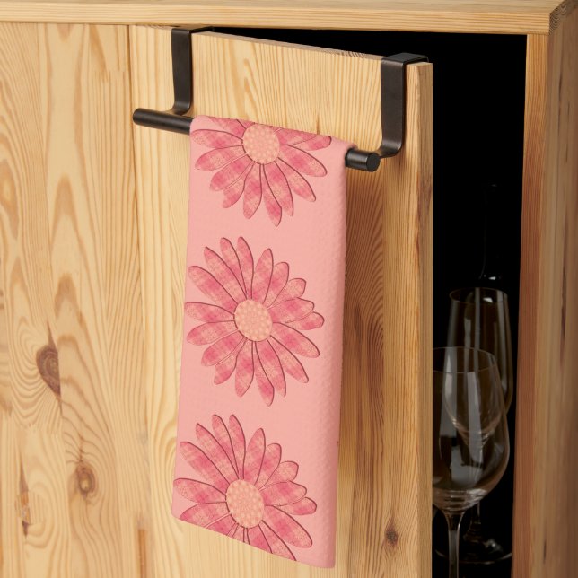 Peachy Spring Kitchen Towel (Thirds Fold)