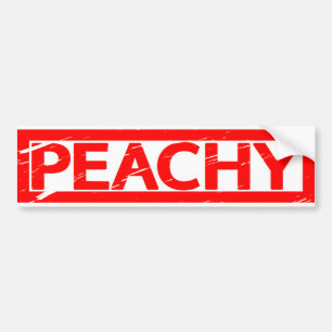 Peachy Stamp Bumper Sticker