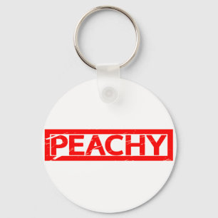 Peachy Stamp Keychain