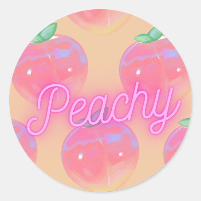 "Peachy" Sticker  (Front)