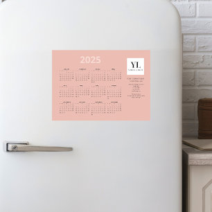 Peachy Yearly 2025 Business Logo Magnetic Card