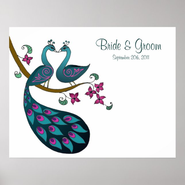 Peacock -1 Guest signature Poster (Front)