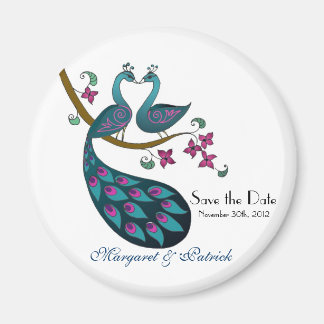 Peacock -1 Save the Date Magnet