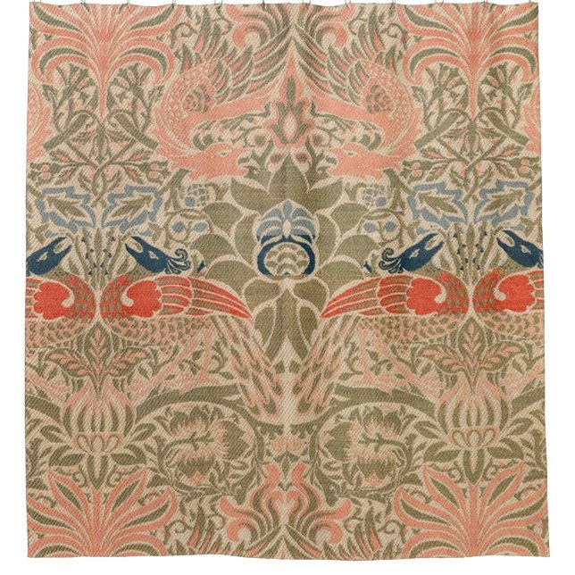 Peacock And Dragon (1878) By William Morris (Front)