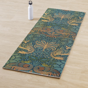 Peacock and Dragon, 1878 by William Morris Yoga Mat