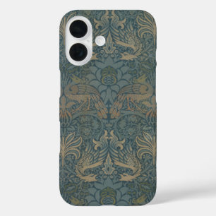 Peacock and Dragon by William Morris iPhone 16 Case