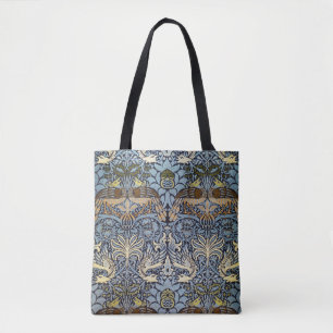 Peacock and Dragon, William Morris Tote Bag