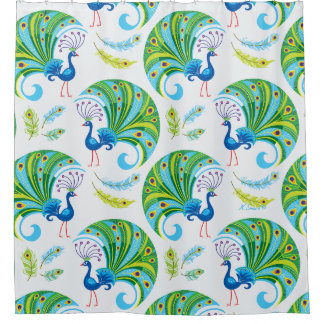 Peacock and Feathers Pattern