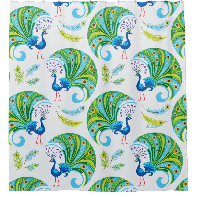 Peacock and Feathers Pattern (Front)