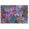 Peacock and Flowers on Purple Decoupage